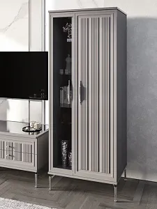 Гостиная Замира 2+тв+2 серый