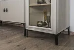 Витрина Стелла 1-ств светло серый камень