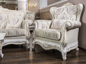 Кресло Алсу белый глянец