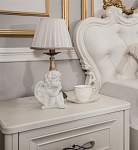 Тумба прикроватная Мишель белый матовый