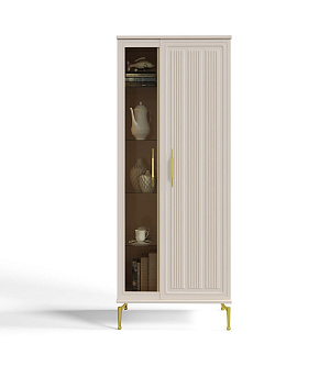 Витрина Замира 2-ств высокая бежевый