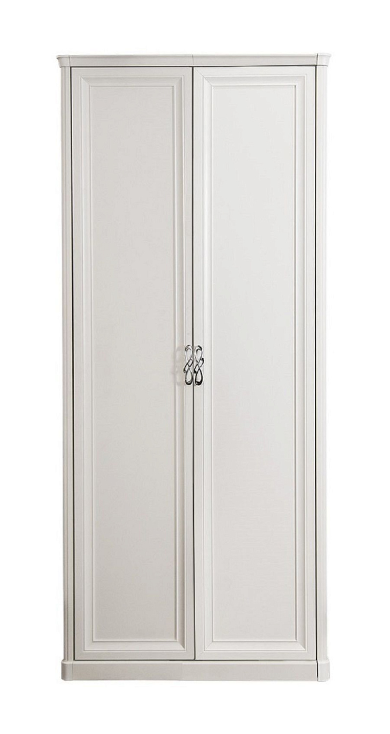 Шкаф Мишель 2-дверный без зеркал белый матовый