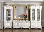 Витрина Флоренция 2-ств. белый глянец