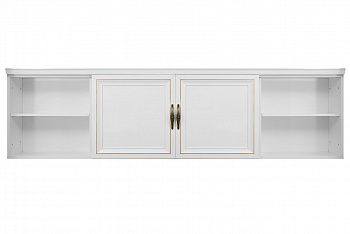 Секция навесная мост Натали белый глянец