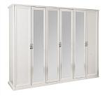 Шкаф Мишель 6-дверный белый матовый