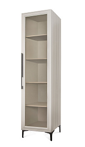 Витрина Стелла 1-ств светло серый камень