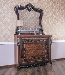 Зеркало для комода Джоконда (Корень дуба/глянец)