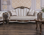 Диван Марселла 3х местный корень дуба глянец