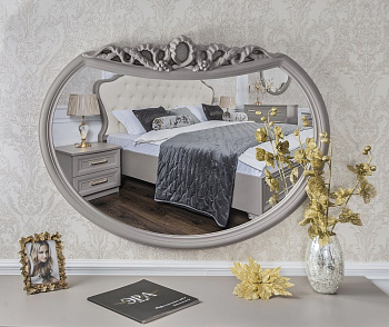 Зеркало Мокко ППУ для туалетного столика серый камень