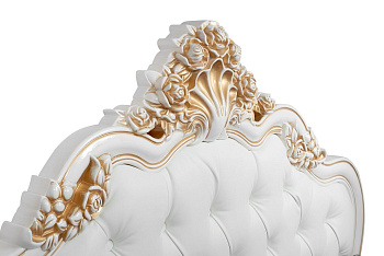 Детская кровать Натали 120х200 см белый глянец