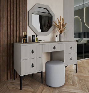 Туалетный столик Стелла светло серый камень