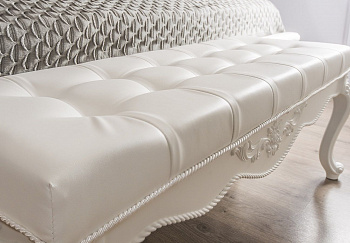 Банкетка Мишель белый матовый