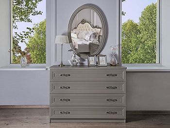 Зеркало Мишель Лайт серый камень