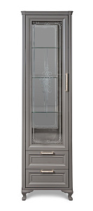 Витрина Мокко 1-ств серый камень