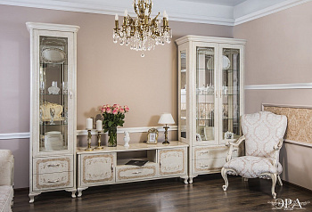 Витрина Патрисия 1-ств крем корень глянец