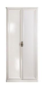 Шкаф Натали 2-дверный без зеркал белый глянец