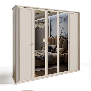 Шкаф Диана 5-дверный бежевый