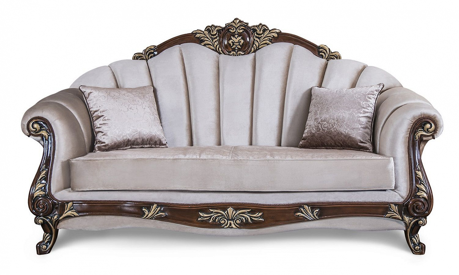 Диван Марселла 3х местный корень дуба глянец