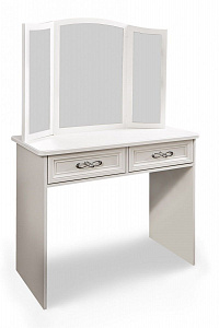 Зеркало трельяж Мишель для туалетного столика белый матовый