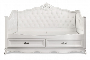 Диван кровать Мишель белый матовый