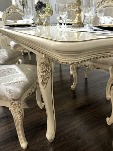 Стол Джоконда крем глянец