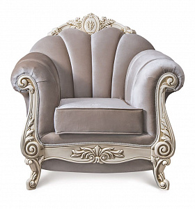 Кресло Марселла крем глянец