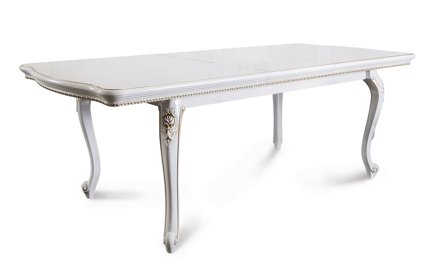 Стол Натали прямоугольный белый глянец