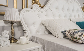 Тумба прикроватная Мишель белый матовый