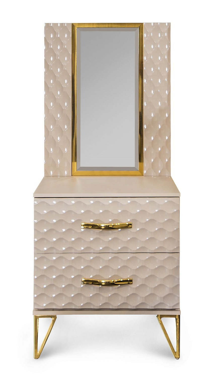 Тумба Лара бежевый глянец