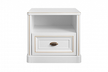 Тумба прикроватная детская Натали белый глянец