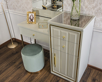 Пуфик Замира оливковый