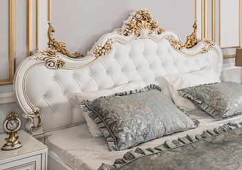 Кровать Натали 160х200 см белый глянец