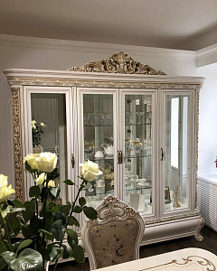 Сервант Алсу белый глянец