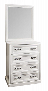 Зеркало для комода Мишель белый матовый (спальня)