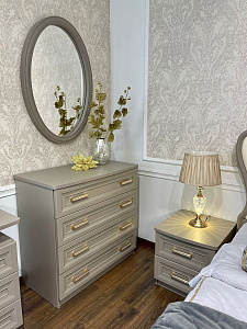 Зеркало Мокко ППУ для комода серый камень