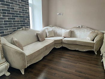 Диван Мокко угловой 2-у-1 бежевый