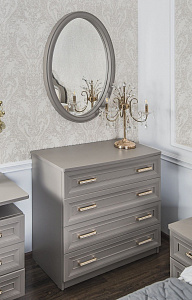 Зеркало Мокко ППУ для комода серый камень