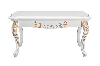 Столик прямоугольный Натали белый глянец