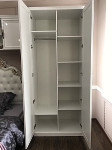 Шкаф детский Натали 2-ств без зеркал белый глянец