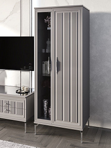 Гостиная Замира 2+тв+2 серый