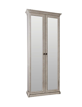 Шкаф Афина 2-дверный с зеркалом крем корень