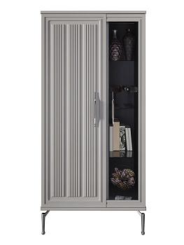 Витрина Замира 2-ств низкая серый