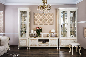 Витрина Патрисия 1-ств крем корень глянец