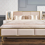 Кровать Лара 180x200 см белый глянец