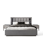 Кровать Замира 180x200 см серый камень