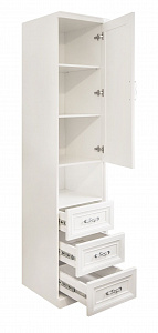 Шкаф детский Мишель 1-ств без зеркал белый матовый