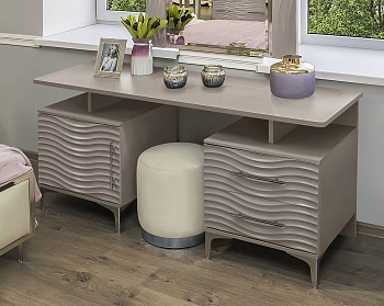 Туалетный столик Гравита серый камень глянец