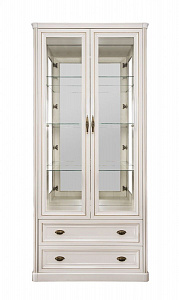 Витрина Натали 2-ств белый глянец