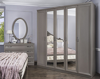 Зеркало Мишель Лайт серый камень