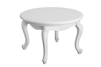 Столик круглый Мишель белый матовый